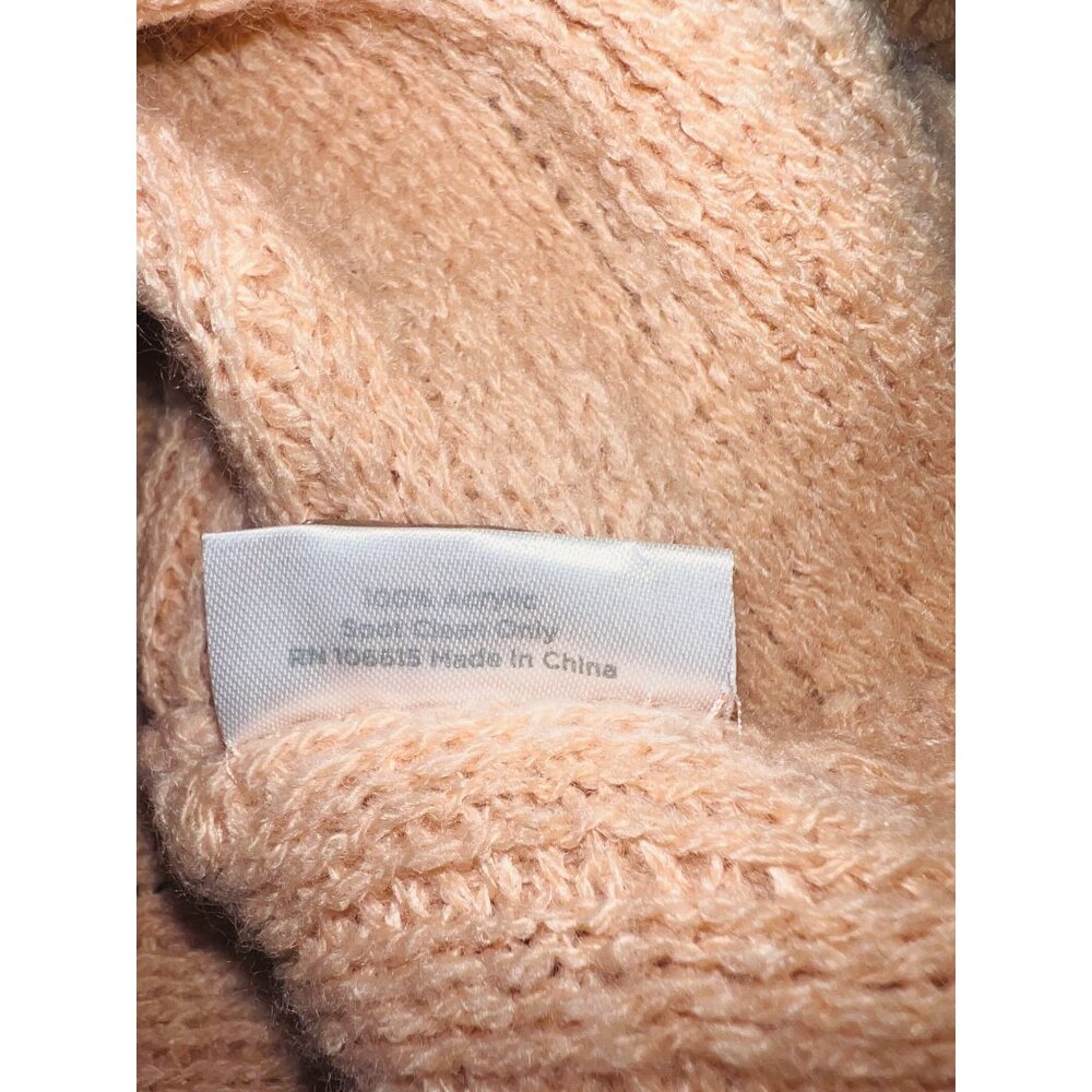 Chic Coral Knit Fringe Poncho Shawl Wrap Sleeveless Soft - Picture 4 of 4